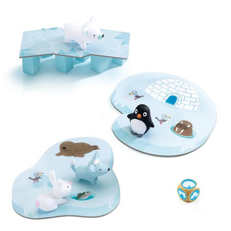 DJECO Little Cooperation - Jeu de Société Enfants, 2,5 à 5 Ans - Stratégie et Travail d'Équipe - Aide Les Animaux à Rejoindre Le