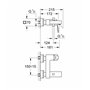GROHE Mitigeur monocommande Bain / Douche Sail Cube Chromé 23438000 (Import Allemagne)