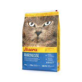 JOSERA Marinesse 10 kg | Croquettes pour chat adepte de poisson | Au saumon, pommes de terre et petits pois | Nourriture Super P
