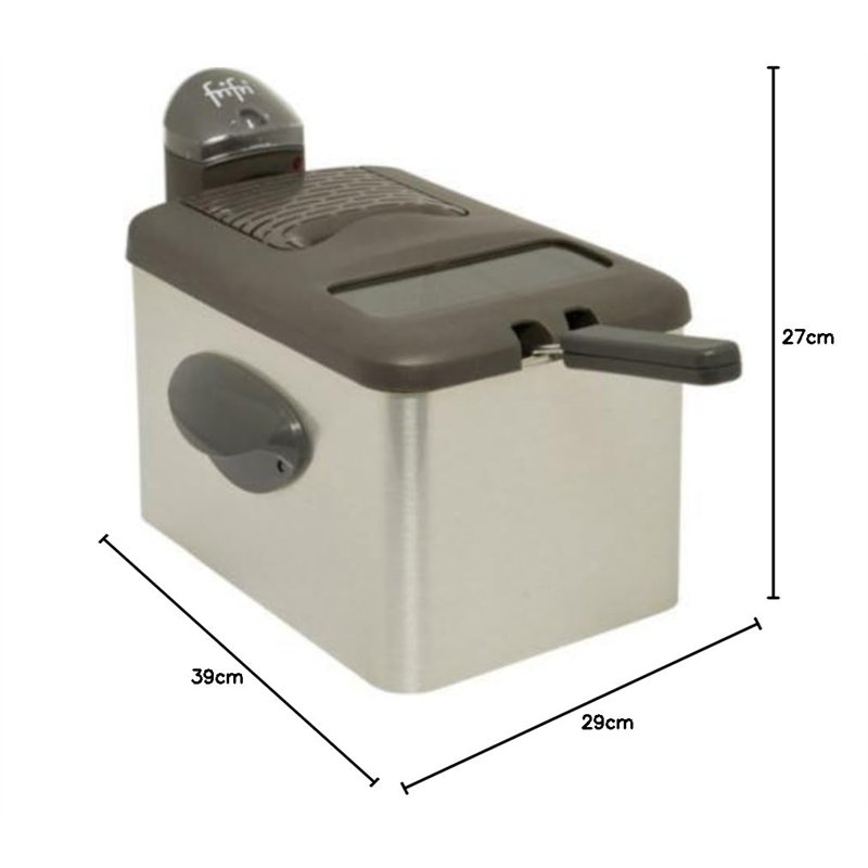 Image secondaire de Frifri F5848-DUO Friteuse, Acier Inoxydable, Noir