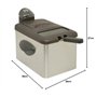 Frifri F5848-DUO Friteuse, Acier Inoxydable, Noir