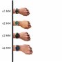 Emporio Armani Montre pour homme, mouvement date à trois aiguilles, boîtier en acier inoxydable noir de 41 mm avec bracelet en c