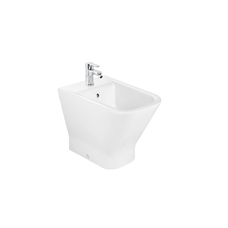 Roca, The Gap,SQUARE Bidet compact attaché au mur sans couvercle Blanc 350 mm x 540 mm x 400 mm A357477000