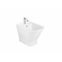 Roca, The Gap,SQUARE Bidet compact attaché au mur sans couvercle Blanc 350 mm x 540 mm x 400 mm A357477000