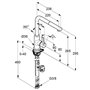 Kludi 408510575 L-INE S Robinet d'évier de Cuisine, Chrome