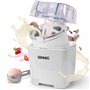 Duronic IM540 Machine à glace et sorbetière électrique | Cube amovible en inox de 1,5 litres | Turbine idéale pour créer des gla