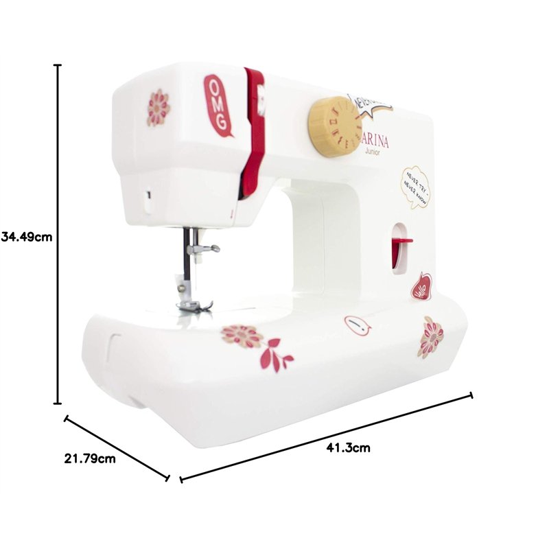 Image secondaire de Carina Junior - Machine à coudre mécanique pour débutants avec poignée, 12 programmes de couture, bras libre, lumière de couture