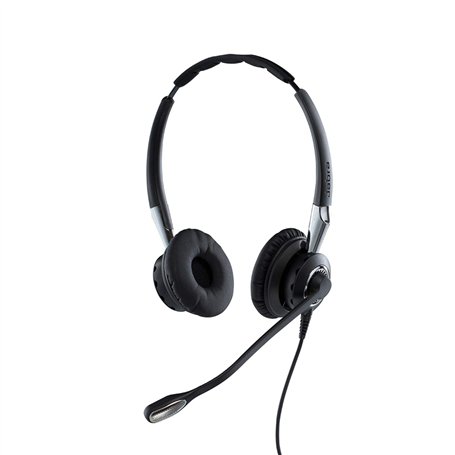 Jabra B2B BIZ 2400 II Duo USB NOUVELLE GENERATION Microsoft Mic. 82 E-STD, Antibruit, Connexion Bluetooth pour téléphone GSM, Ce