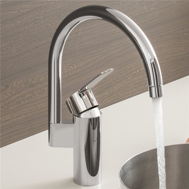 Image secondaire de Grohe 30221002 Eurostyle Cosmopolitan Mitigeur de Cuisine À Levier Unique, Argent
