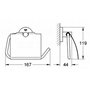 Grohe 40367EN1 | Essentials Support pour Rouleau de Papier Toilet te W/Coque, Nickel Brossé