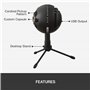 Blue Microphones Snowball iCE Micro USB Plug 'n Play pour Enregistrement, Streaming, Gaming, Podcast, Micro PC et Mac, Capsule C