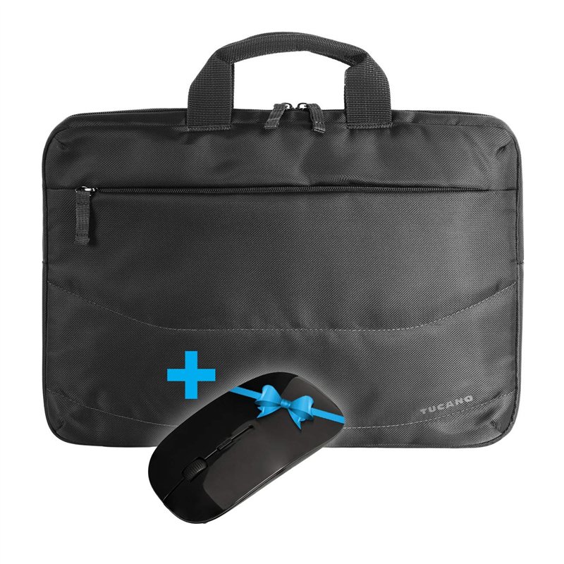 Tucano Bu-bidea-WM, Sacoche Ordinateur Portable Mixte, Noir