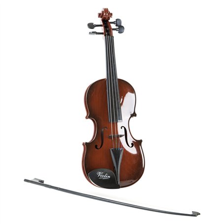 small foot 7027 Violon "Classique" en matière plastique, aspect bois, avec archet noir, à partir de 4 ans