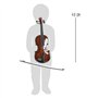 small foot 7027 Violon "Classique" en matière plastique, aspect bois, avec archet noir, à partir de 4 ans