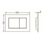 TECE Now 9240403 Plaque de commande pour WC Noir Technique des deux quantités Utilisable par le haut et par l’avant