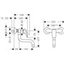hansgrohe Logis M31 Mitigeur de cuisine Montage mural, 1 jet, chromé, 71836000