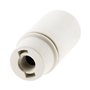 Zenitech Douille E14 Thermoplastique Lisse Blanc