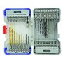 TIVOLY 11901170049 Mixed 1/4" Hex Shank Drill Bits & Screw Bit Set (35 pièces)