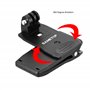 Sametop Pince Sac à Dos Fixation Backpack Accessoires 360 Degrés Rotation Compatible avec GoPro Hero 13 12 11 10 9 8 7 6 5 Sessi
