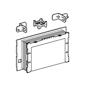 Geberit – Jeu d'installation, enrasado, pour chasse d'eau encastrée Geberit Sigma 12 cm (243.168.00.1)