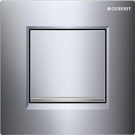 Geberit – Système de chasse Geberit pour urinarios avec portail de chasse pneumatique, poussoir série 30 : chromé brillant/chrom