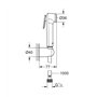 GROHE 26352000 Tempesta-F Trigger Spray 30 Set de douche mural 1 jet, Chrome
