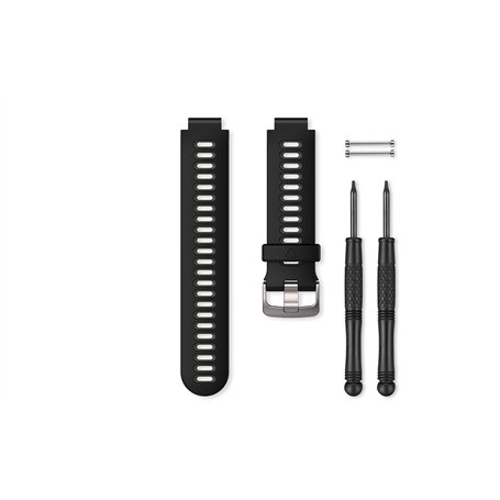 Garmin Bracelet de remplacement Forerunner 735XT Silicone Noir/Gris