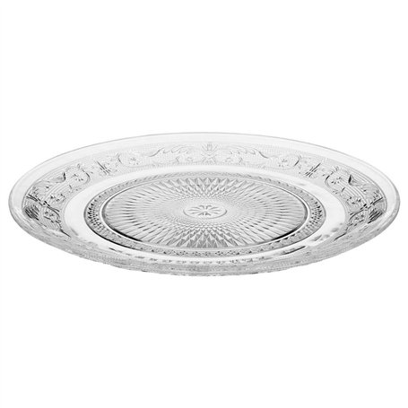 Secret de gourmet Assiette Plate Transparente Renaissance - Diam. 25 cm