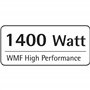 WMF Service à fondue électrique, 1400 W, 8 personnes, Récipient en inox, 8 fourchettes à fondue en Inox 18/10 Cromargan, Haute p