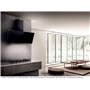 ELICA Hotte decorative murale SHIRE BK/A/90 Inclinée Verre Noire 90 cm