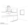 ELICA Hotte decorative murale SHIRE BK/A/90 Inclinée Verre Noire 90 cm