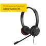 Jabra Evolve 30 UC Stereo Headset - Casque de communications unifiées pour téléphone logiciel VoIP avec annulation passive du br