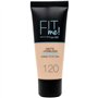 Gemey Maybelline - Fond de Teint Fit Me Matte Poreless de Maybelline - 120 Classic Ivory