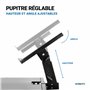 Vonyx Pied Support pour DJ, Indispensable pour Tous les DJ, Deck Réglable, Facile à Monter, Très Résistant, Idéal pour Tables de