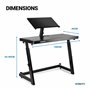 Vonyx Pied Support pour DJ, Indispensable pour Tous les DJ, Deck Réglable, Facile à Monter, Très Résistant, Idéal pour Tables de