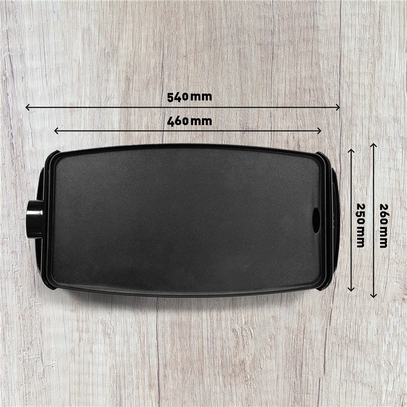 Image secondaire de Jata Gr195 – Plancha électrique, antiadhésive, 2 200 W, Noir