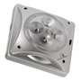 Maclean MCE124 Lampe pour parasol de jardin Lampe solaire Lampe sans fil 4LED éclairage sous parapluie