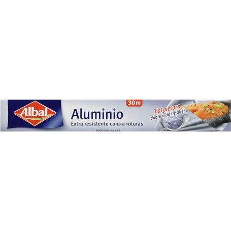 Albal – Papier aluminium – Extra Résistant contre résistant aux chocs – 30 m – [Pack de 2]