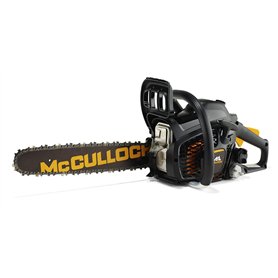 Tronçonneuse thermique CS 35S McCulloch : Tronçonneuse avec moteur de 1400 watts, guide-chaîne de 35 cm, moteur à 2 temps, frein