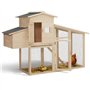 IDMarket - Poulailler Comfort avec pondoir en Bois