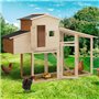 IDMarket - Poulailler Comfort avec pondoir en Bois