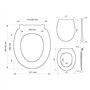 Tiger Abattant WC Pasadena, Thermoplast, Blanc