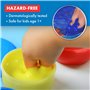 Maped Color'Peps 4 Pots de Peinture Doigt pour Bébé et Enfant dès 1 an - Gouache Pots de 80 gr - Nettoyage Facile à l'eau - Coul