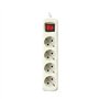 Silver Electronics 9638 – Base Électrique 4 sorties avec interrupteur (3 m) couleur blanc