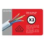 Silver Electronics 9638 – Base Électrique 4 sorties avec interrupteur (3 m) couleur blanc