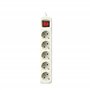 Silver Electronics 9631 – Base Électrique 5 sorties avec interrupteur (3 m) couleur blanc