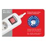 Silver Electronics 9631 – Base Électrique 5 sorties avec interrupteur (3 m) couleur blanc