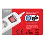 Silver Electronics 9631 – Base Électrique 5 sorties avec interrupteur (3 m) couleur blanc