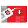 Silver Electronics 9631 – Base Électrique 5 sorties avec interrupteur (3 m) couleur blanc