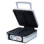 MPM MGO13 Gaufrier Professionnel pour 2 Gaufres Belges Épaisses, Plaques Antiadhésives, Régulateur de Température, Boîtier en Ac